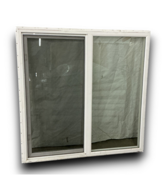 Bud's Warehouse 55592 White Vinyl Horizontal Slider Window 48" X 48"