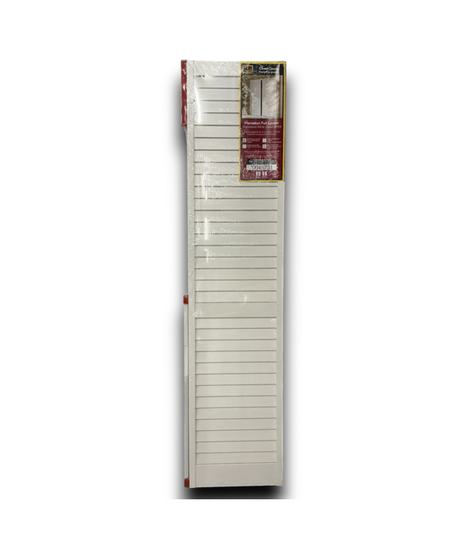 55582 White Plantation Bi-fold Closet Door 36" X 80"