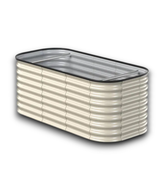 Bud's Warehouse 55602 Ivory Metal Raised Garden Bed