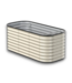 55602 Ivory Metal Raised Garden Bed