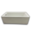 55603 Sitka White Acrylic Rectangle Alcove Soaking Bathtub Left Drain