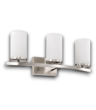 Bud's Warehouse 55606 Brushed Nickel 3-light Vanity Light