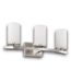 55606 Brushed Nickel 3-light Vanity Light