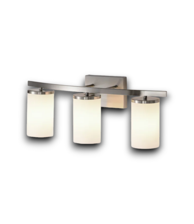 55606 Brushed Nickel 3-light Vanity Light