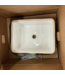 55608 White Undermount Bathroom Sink 20.25"