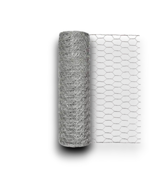 Bud's Warehouse 55610 Gray Galvanized Steel Chicken Wire Rolled Fencing For Garden