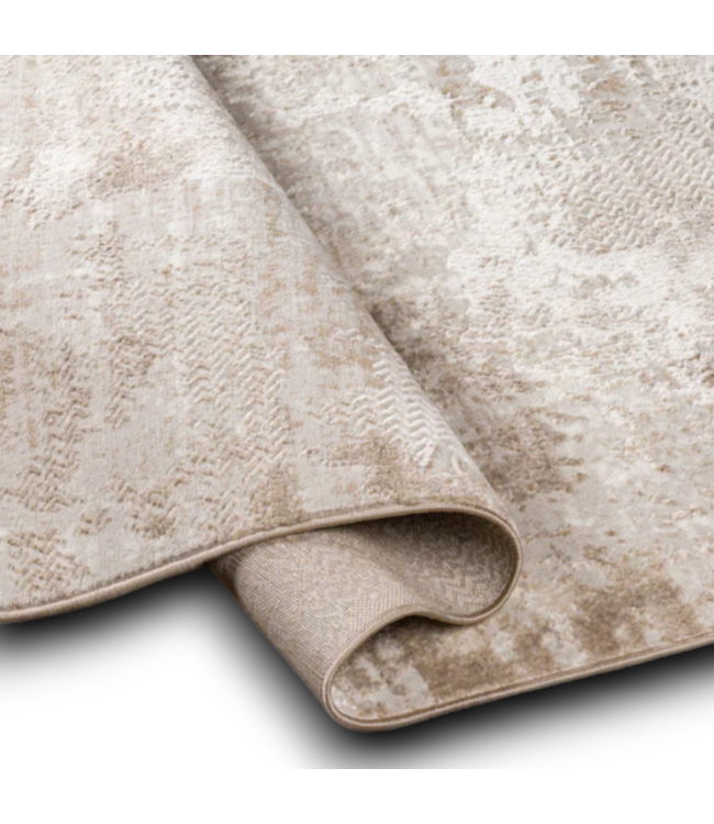 55614 Glacial Ice Beige Abstract 2x3 Feet