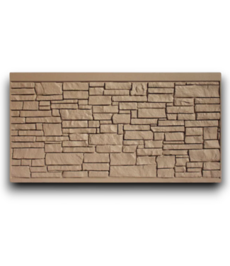 Bud's Warehouse 55616 Boulder Brown Granite Privacy Composite Fence Panel
