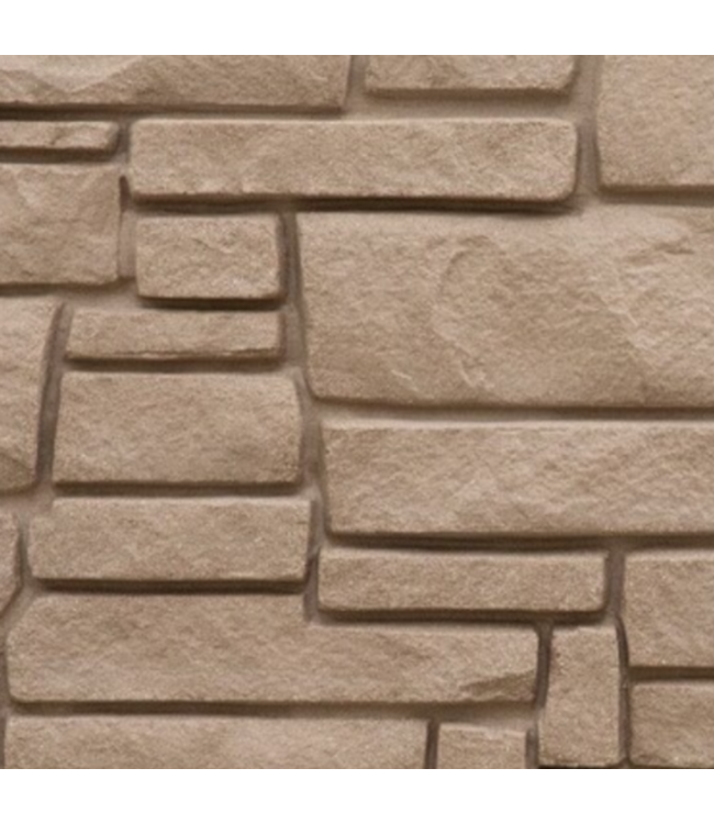 55616 Boulder Brown Granite Privacy Composite Fence Panel