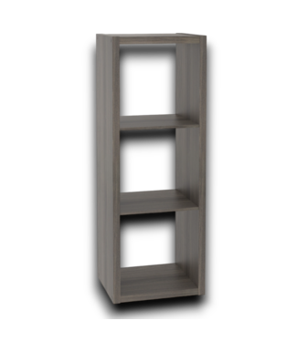 Bud's Warehouse 55618 Graphite Gray Wood Laminate 3 Cube Organizer