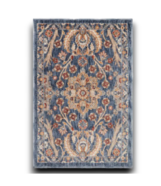 Bud's Warehouse 55620 2 X 3 Heritage Blu Multi Medallion Are Rug