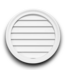55621 White Round Pvc Gable Vent 26" X 26"