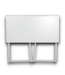 55624 White Modern/contemporary Compuetr Desk