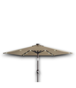 Bud's Warehouse 55633 Led Round Patio Umbrella With Uv Protection Easy Tilt 7.5"
