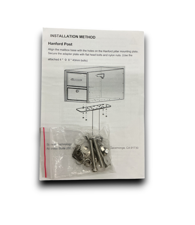 55636 Post Mount Lockable Mailbox Anti-pry And Anti-theft