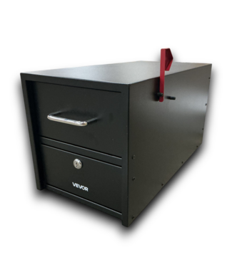 Bud's Warehouse 55636 Post Mount Lockable Mailbox Anti-pry And Anti-theft