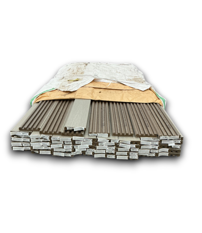 55640 Enhance Basics Tide Pool Grooved/scalloped Composite Deck Boards 351.84 Sq. Ft.