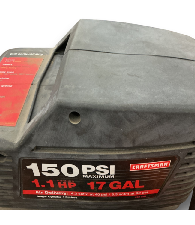 55644 17 Gall.150 Psi 1.1 Hp Vertical Air Compressor
