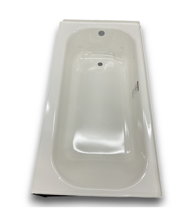 55648 Pro Steel White Porcelain Enameled Alcove Soaking Bathtub 30 X 60