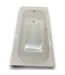 55648 Pro Steel White Porcelain Enameled Alcove Soaking Bathtub 30 X 60