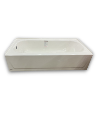 Bud's Warehouse 55648 Pro Steel White Porcelain Enameled Alcove Soaking Bathtub 30 X 60