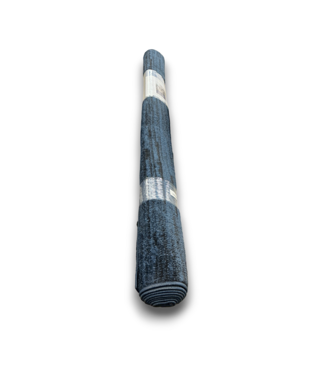 55652 5’ X 7’ Dark Blue And Black In And Outdoor Rug