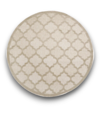 Bud's Warehouse 55654 6 X 6 Round Beige Indoor Outdoor Area Rug