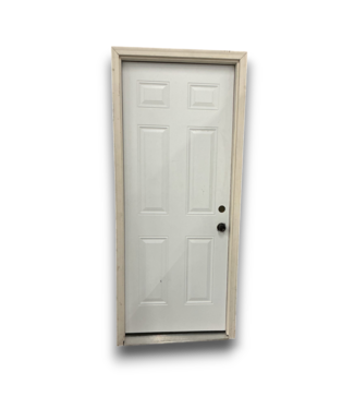 Bud's Warehouse 55660 32 X 80 Prehung Exterior Door 6 Panel
