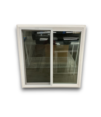 Bud's Warehouse 55665 46 X 46 White Vinyl Sliding Window With Screen