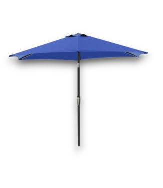 Bud's Warehouse 55676 Steel Navy Crank Market Patio Umbrella 7.5"