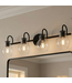 55667 Melbourne Matte Black 31” Vanity Light 4 Light