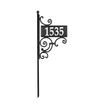 Bud's Warehouse 55682 Black And White Reflective Post Sign