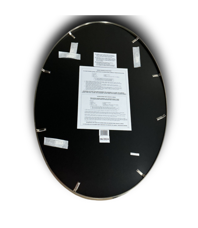 55684 Brushed Nickel Oval Mirror