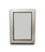 55688 Champagne & Dark Brown Framed Mirror