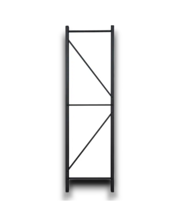 55691 4-tier Black Industrial Duty Customizable Shelf