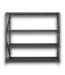 55691 4-tier Black Industrial Duty Customizable Shelf