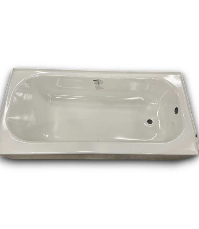 55696 White Steel Soaking Bathtub 30" X 60" Rh Drain