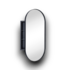 55697 16 X 33 Oval Mirror Black Medicine Cabinet