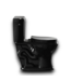 55705 Round Black 2-pc Toilet