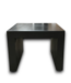 55708 Black Aluminum Table/bench Set Of 2