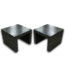 55708 Black Aluminum Table/bench Set Of 2