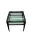 55718 Glass & Black Square Table