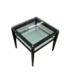 55718 Glass & Black Square Table