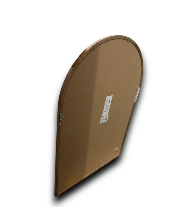 55703 24 X 36” Arch Warm Walnut Wall Mirror