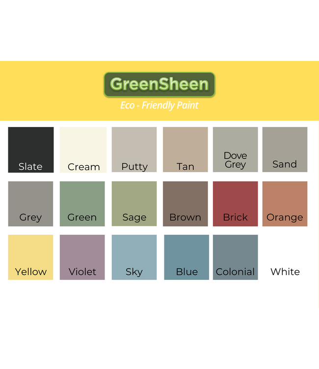 Green Sheen Paint Sand