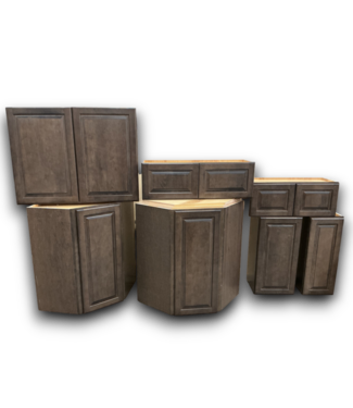 Bud's Warehouse 55735 Mink Brown Cabinet Set Of 7-pcs
