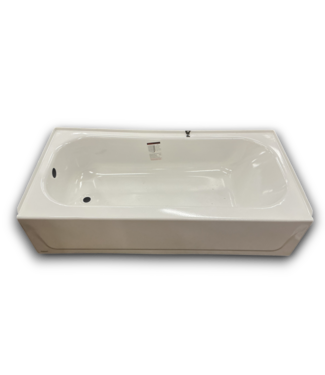Bud's Warehouse 55740 White Alcove Steel Bathtub 30" X 60" Lh