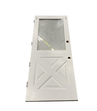 Bud's Warehouse 55742 32 X 77 White Dutch/barn Half Light Ext. Door