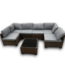55745 Wicker Outdoor Patio Set Of 7-pcs