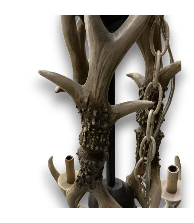 55738 Rustic 5-light Whitetail Deer Antler Chandelier